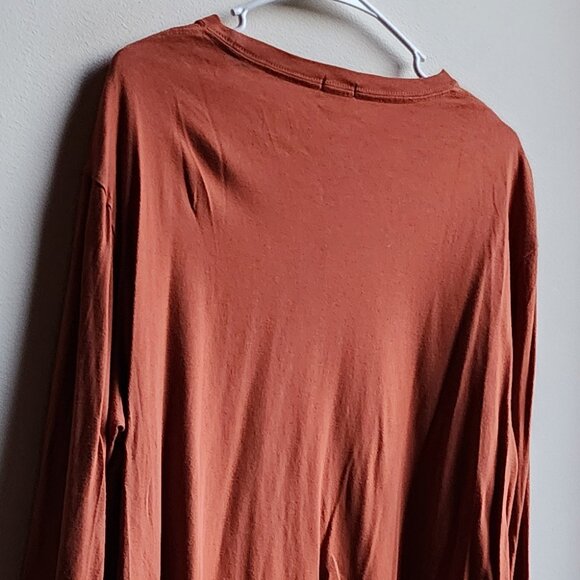 J. Crew Orange Lake George Long Sleeve Jersey Size Large - Picture 11 of 15